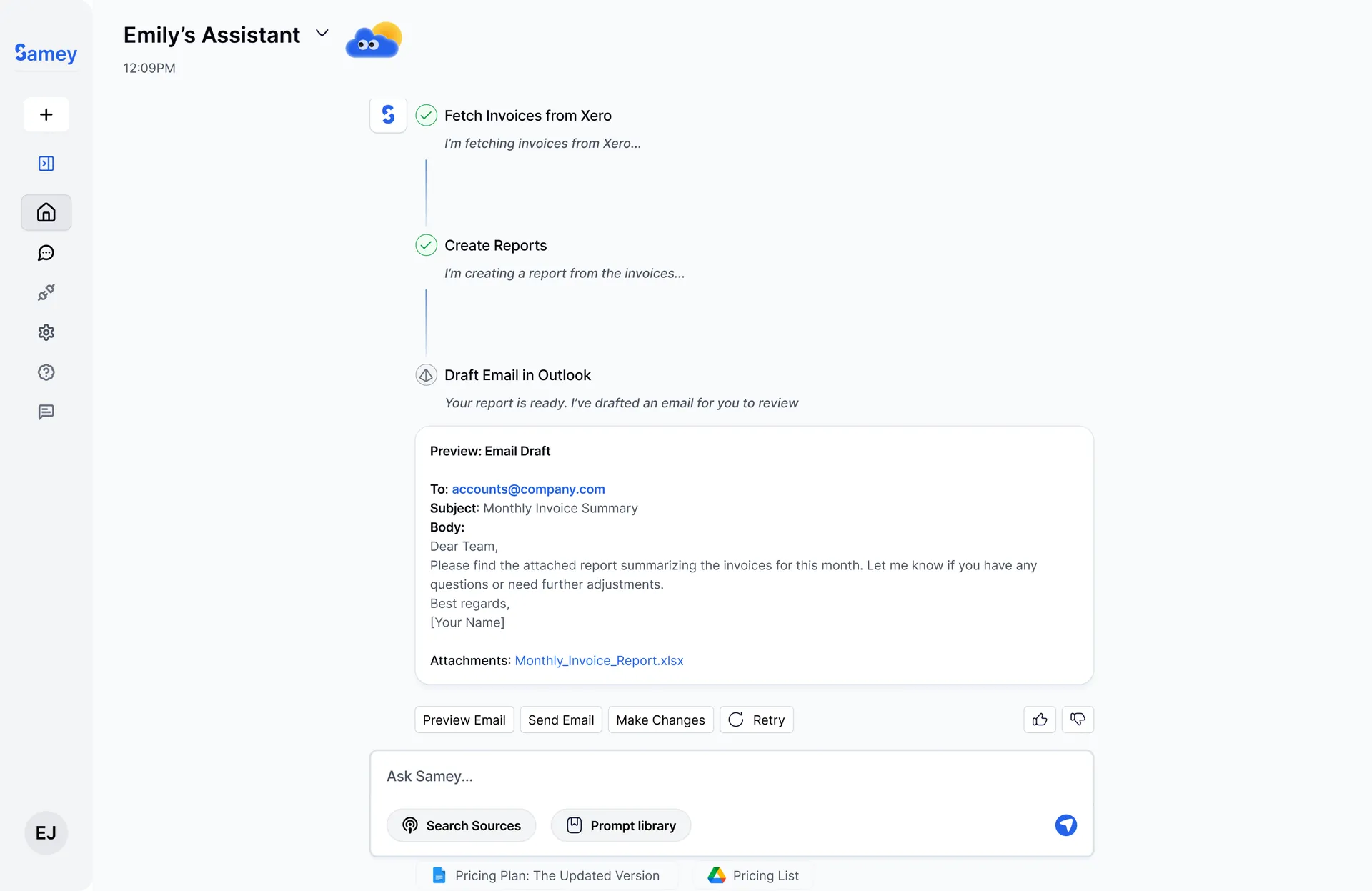 Samey AI – 24/7 AI Assistant for Legal and Accounting Teams screenshot 5